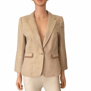NWOT Vintage The Limited linen blazer w patches
